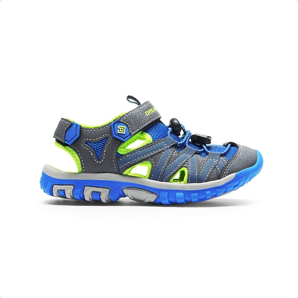 Kids Outdoor Sports Sandals - GREY GREEN BLUE - 5